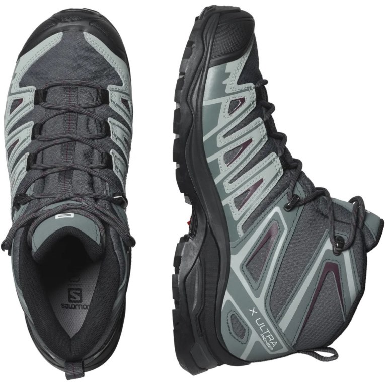 Salomon X Ultra Pioneer Mid CSWP Women's Hiking Boots Dark Grey | CA 16Y29